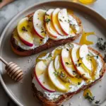 Apple and Honey Burrata Toast