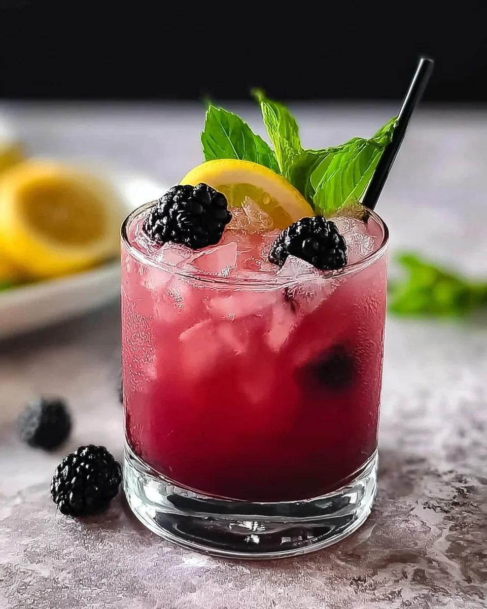 Blackberry Lemon Mocktail