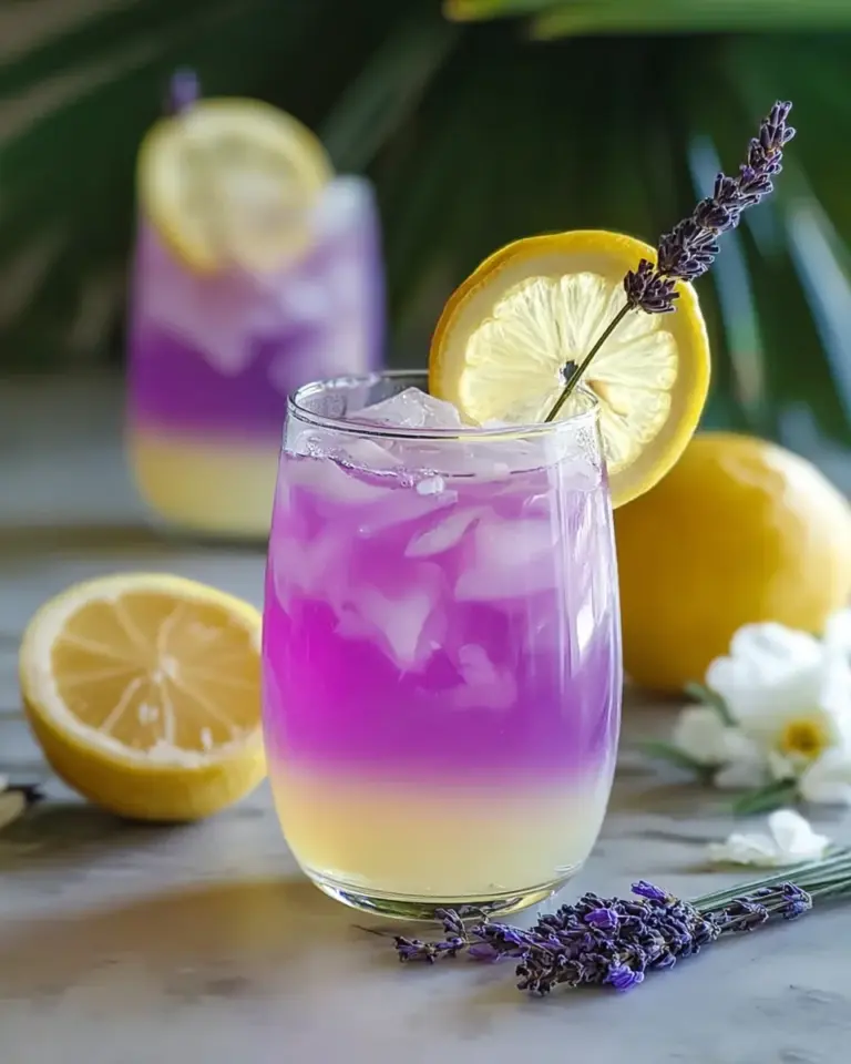 Coconut Lavender Lemonade Mocktail