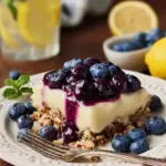 Cream Cheese Lemon Dessert with Blueberry Topping