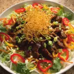Crispy Chilli Beef Salad