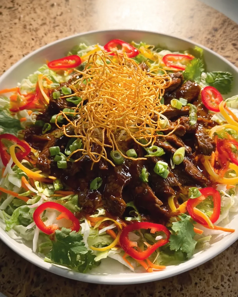 Crispy Chilli Beef Salad