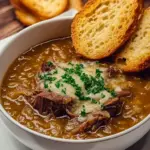 French Onion Beef Short Rib Soup