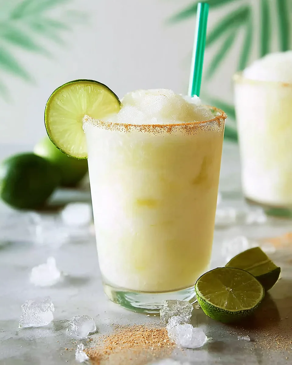 Frozen Limonada de Coco Colombian Lime and Coconut Drink