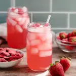 Healthy Pink Drink Strawberry Refresher