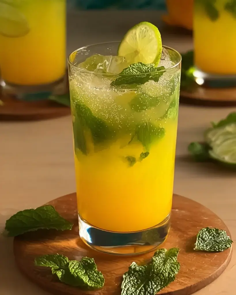 Mango Mint Mojito Mocktail