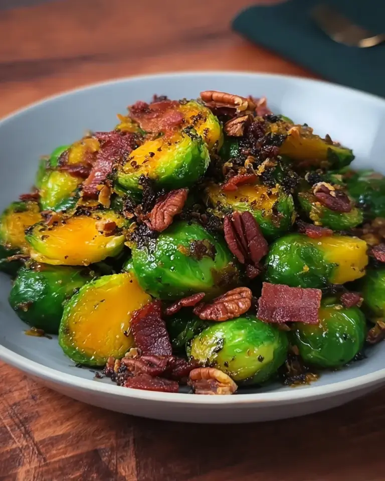 Maple Bacon Brussel Sprouts