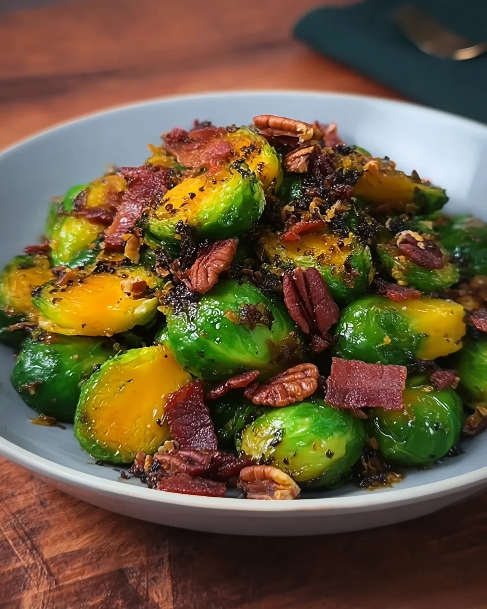 Maple Bacon Brussel Sprouts