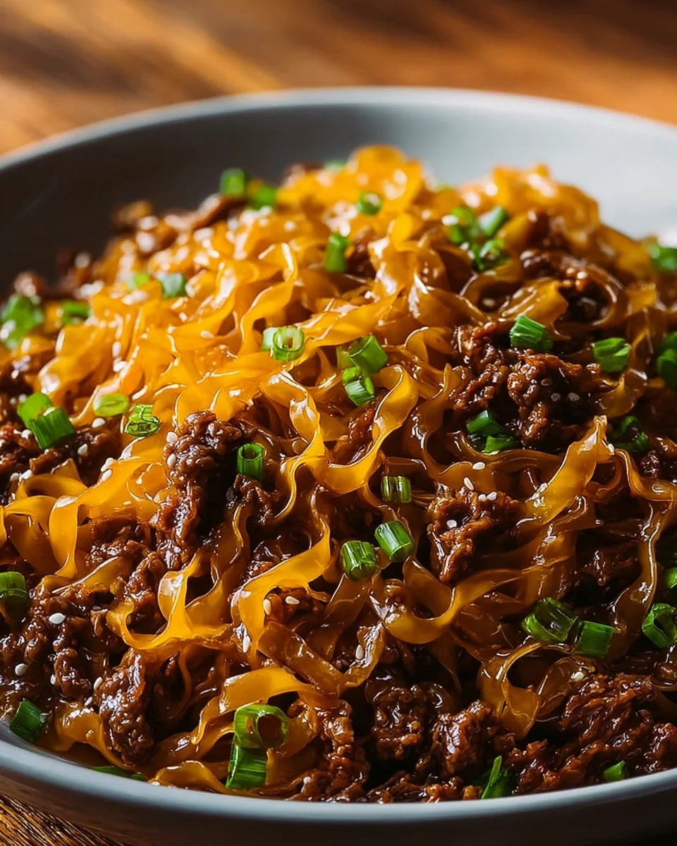 Mongolian Beef and Noodles