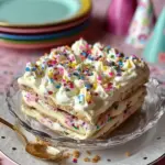 No-Bake Funfetti Cake Delight