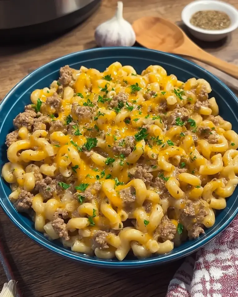 One-Pot Creamy Beef & Mac