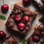 Roasted Chocolate Cherry Brownies