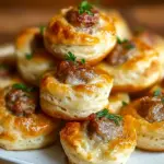 Sausage & Cream Cheese Biscuit Bites
