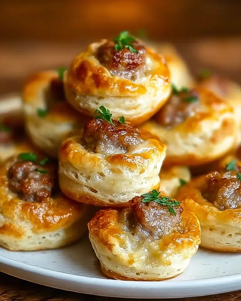 Sausage & Cream Cheese Biscuit Bites