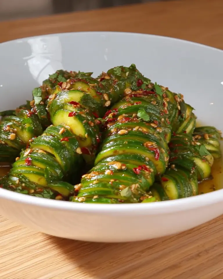 Spicy Spiral Cucumber Salad