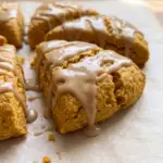Buttermilk Pumpkin Scones with Maple Glaze