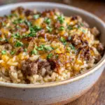 Cheesy French Onion Beef Rice Casserole