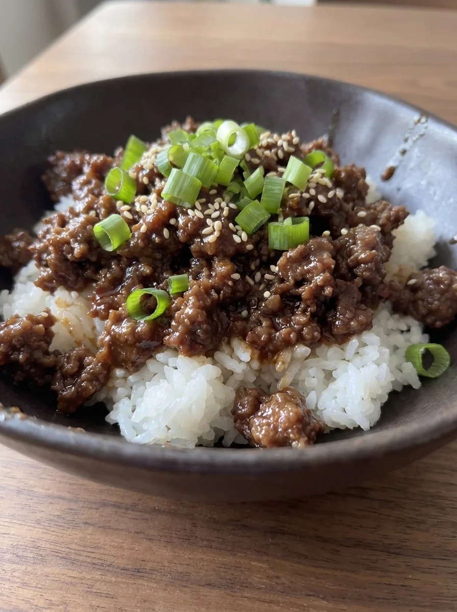 Korean Ground Beef Bowl