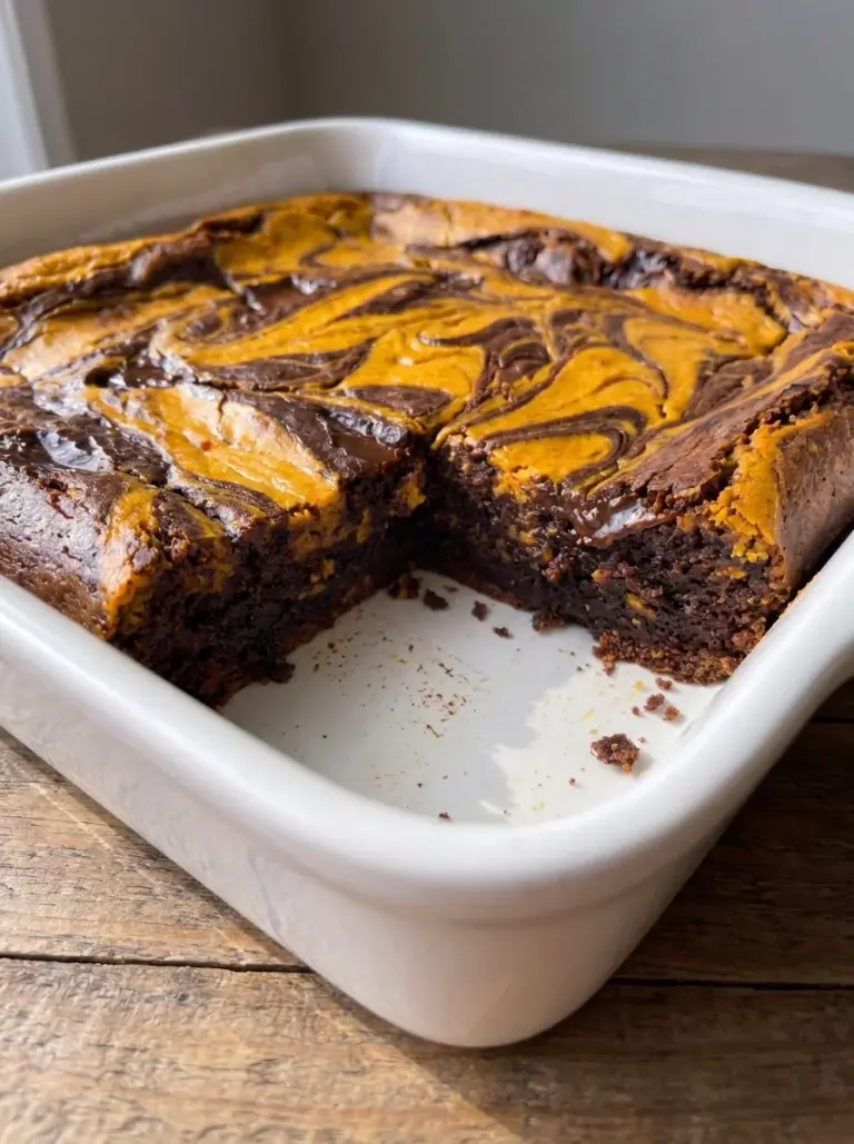 Pumpkin Cheesecake Brownies