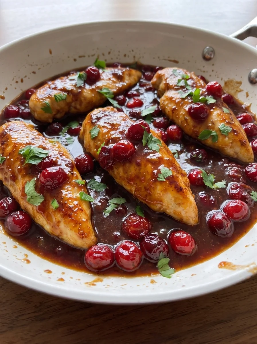 Skillet Orange Cranberry Chicken